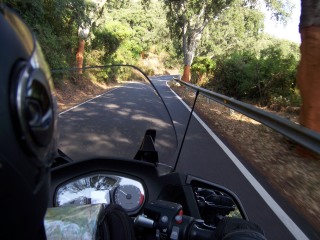 Viaje en moto Sierra Huelva